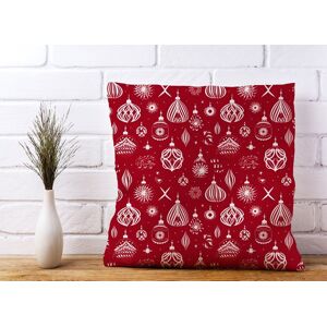 Warren Reed - Designer Red Christmas Decorations Pattern Cushions Size: 33 cm x 48 cm Red 33 cm x 48 cm Warren Reed - Designer Red Christmas Decorations Pattern Cushions Size: 33 cm x 48 cm Red 33 cm x 48 cm