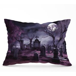 Warren Reed - Designer Witchs Moonlit Cemetery Design Cushions in Purple Size: 33 cm x 48 cm Purple 33 cm x 48 cm Warren Reed - Designer Witchs Moonlit Cemetery Design Cushions in Purple Size: 33 cm x 48 cm Purple 33 cm x 48 cm