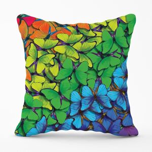 Warren Reed - Designer Multicoloured Butterflies Outdoor Cushion in Green Size: 45 cm x 45 cm Green 45 cm x 45 cm Warren Reed - Designer Multicoloured Butterflies Outdoor Cushion in Green Size: 45 cm x 45 cm Green 45 cm x 45 cm