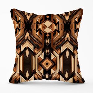 Warren Reed - Designer Black & Brown Intricate Pattern Outdoor Cushion Size: 45 cm x 45 cm Brown 45 cm x 45 cm Warren Reed - Designer Black & Brown Intricate Pattern Outdoor Cushion Size: 45 cm x 45 cm Brown 45 cm x 45 cm