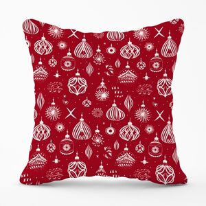 Warren Reed - Designer Red Christmas Decorations Pattern Outdoor Cushion Size: 45 cm x 45 cm Red 45 cm x 45 cm Warren Reed - Designer Red Christmas Decorations Pattern Outdoor Cushion Size: 45 cm x 45 cm Red 45 cm x 45 cm