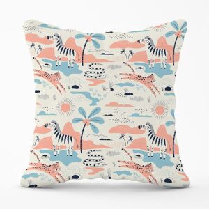 Warren Reed - Designer Wild Savannah Park Outdoor Cushion in Pink Size: 60 cm x 60 cm Pink 60 cm x 60 cm Warren Reed - Designer Wild Savannah Park Outdoor Cushion in Pink Size: 60 cm x 60 cm Pink 60 cm x 60 cm