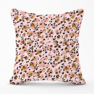Warren Reed - Designer Hand Drawn Pink Leopard Print Outdoor Cushion Size: 60 cm x 60 cm Pink 60 cm x 60 cm Warren Reed - Designer Hand Drawn Pink Leopard Print Outdoor Cushion Size: 60 cm x 60 cm Pink 60 cm x 60 cm