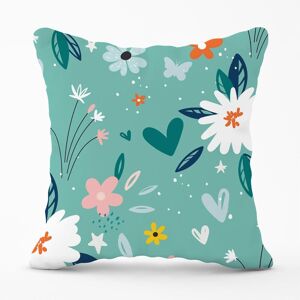Warren Reed - Designer Garden Summer Flowers Outdoor Cushion in Blue Size: 60 cm x 60 cm Blue 60 cm x 60 cm Warren Reed - Designer Garden Summer Flowers Outdoor Cushion in Blue Size: 60 cm x 60 cm Blue 60 cm x 60 cm