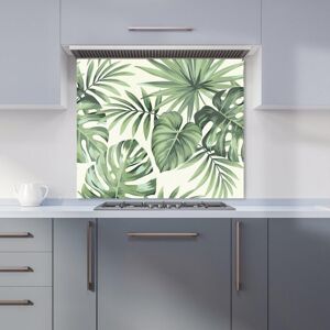 Warren Reed - Designer Exotic Palm Leaves Kitchen Splashback in Green Size: 900mm x 650mm Green 900mm x 650mm Warren Reed - Designer Exotic Palm Leaves Kitchen Splashback in Green Size: 900mm x 650mm Green 900mm x 650mm