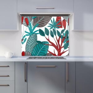 Warren Reed - Designer Jungle Exotic Summer Tropical Leaves Kitchen Splashback in Green Size: 600mm x 650mm Green 600mm x 650mm Warren Reed - Designer Jungle Exotic Summer Tropical Leaves Kitchen Splashback in Green Size: 600mm x 650mm Green 600mm x 650mm