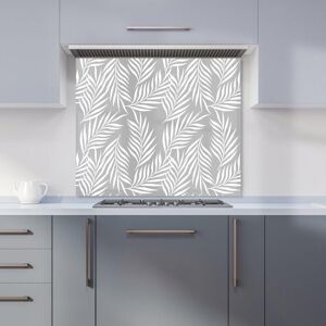 Warren Reed - Designer Palm Tree Leaves Kitchen Splashback in Grey Size: 600mm x 650mm Grey 600mm x 650mm Warren Reed - Designer Palm Tree Leaves Kitchen Splashback in Grey Size: 600mm x 650mm Grey 600mm x 650mm