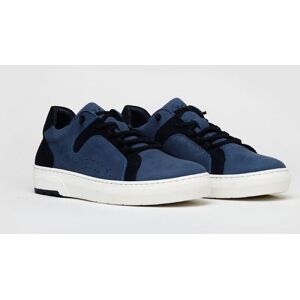The Wolf Men's Wimbledon Leather Casual Trainers in Blue Size: 8 Blue 8 The Wolf Men's Wimbledon Leather Casual Trainers in Blue Size: 8 Blue 8