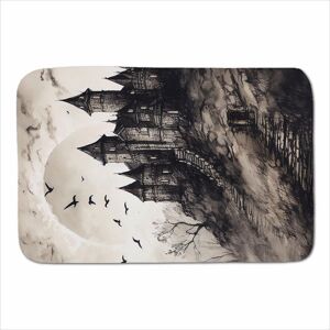 Warren Reed - Designer Witchs Moonlit Cemetery Design Sherpa Blanket in Grey Size: Large Grey Large Warren Reed - Designer Witchs Moonlit Cemetery Design Sherpa Blanket in Grey Size: Large Grey Large