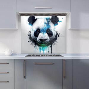 Warren Reed - Designer Panda Face Splashart Light Background Kitchen Splashback in Blue Size: 600mm x 650mm Blue 600mm x 650mm Warren Reed - Designer Panda Face Splashart Light Background Kitchen Splashback in Blue Size: 600mm x 650mm Blue 600mm x 650mm