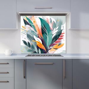 Warren Reed - Designer Coloured Abstrace Feather Leaves Kitchen Splashback in Green Size: 900mm x 650mm Green 900mm x 650mm Warren Reed - Designer Coloured Abstrace Feather Leaves Kitchen Splashback in Green Size: 900mm x 650mm Green 900mm x 650mm
