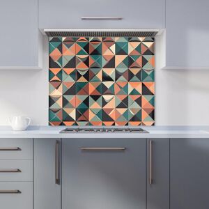 Warren Reed - Designer Geometric Print Pattern Kitchen Splashback in Green Size: 700mm x 750mm Green 700mm x 750mm Warren Reed - Designer Geometric Print Pattern Kitchen Splashback in Green Size: 700mm x 750mm Green 700mm x 750mm