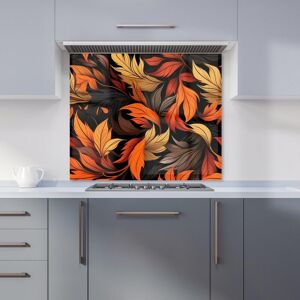 Warren Reed - Designer Autumn Leaves Design Kitchen Splashback in Orange Size: 600mm x 600mm Orange 600mm x 600mm Warren Reed - Designer Autumn Leaves Design Kitchen Splashback in Orange Size: 600mm x 600mm Orange 600mm x 600mm