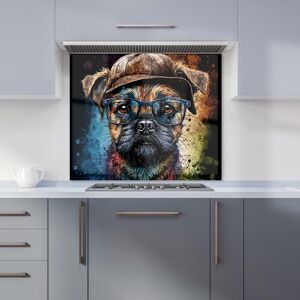 Warren Reed - Designer Border Terrier Dog Face Splashart Kitchen Splashback Size: 600mm x 650mm Multicolor 600mm x 650mm Warren Reed - Designer Border Terrier Dog Face Splashart Kitchen Splashback Size: 600mm x 650mm Multicolor 600mm x 650mm
