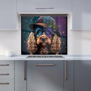 Warren Reed - Designer Cockapoo Dog Face Splashart Kitchen Splashback Size: 700mm x 750mm Multicolor 700mm x 750mm Warren Reed - Designer Cockapoo Dog Face Splashart Kitchen Splashback Size: 700mm x 750mm Multicolor 700mm x 750mm