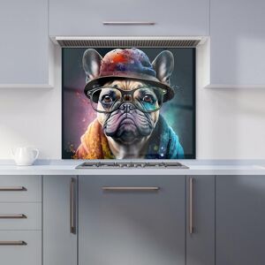Warren Reed - Designer French Bulldog Dog Splashart Kitchen Splashback Size: 700mm x 750mm Multicolor 700mm x 750mm Warren Reed - Designer French Bulldog Dog Splashart Kitchen Splashback Size: 700mm x 750mm Multicolor 700mm x 750mm