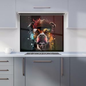 Warren Reed - Designer Staffy Bull Terrier Dog Splashart Kitchen Splashback Size: 600mm x 600mm Multicolor 600mm x 600mm Warren Reed - Designer Staffy Bull Terrier Dog Splashart Kitchen Splashback Size: 600mm x 600mm Multicolor 600mm x 600mm
