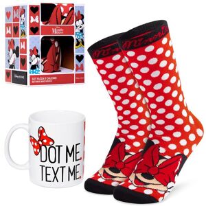 Disney Women's Minnie Slip Socks & Mug Gift Set in Red Red Disney Women's Minnie Slip Socks & Mug Gift Set in Red Red