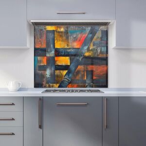 Warren Reed - Designer Geometric Interplay: Abstract Patterns Kitchen Splashback Size: 900mm x 650mm Multicolor 900mm x 650mm Warren Reed - Designer Geometric Interplay: Abstract Patterns Kitchen Splashback Size: 900mm x 650mm Multicolor 900mm x 650mm