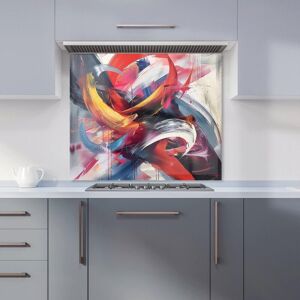 Warren Reed - Designer Swirling Symphony Of Colours Kitchen Splashback Size: 600mm x 750mm Multicolor 600mm x 750mm Warren Reed - Designer Swirling Symphony Of Colours Kitchen Splashback Size: 600mm x 750mm Multicolor 600mm x 750mm