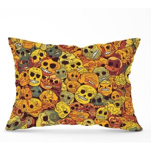 Warren Reed - Designer Autumnal Skulls Pattern Cushions in Orange Size: 33 cm x 48 cm Orange 33 cm x 48 cm Warren Reed - Designer Autumnal Skulls Pattern Cushions in Orange Size: 33 cm x 48 cm Orange 33 cm x 48 cm