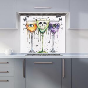 Warren Reed - Designer Halloween Toast to the Dead Kitchen Splashback in Red Size: 700mm x 650mm Red 700mm x 650mm Warren Reed - Designer Halloween Toast to the Dead Kitchen Splashback in Red Size: 700mm x 650mm Red 700mm x 650mm