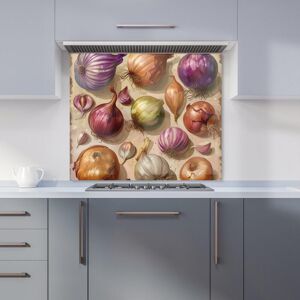 Warren Reed - Designer Varieties of Onions & Garlic Kitchen Splashback Size: 900mm x 750mm Multicolor 900mm x 750mm Warren Reed - Designer Varieties of Onions & Garlic Kitchen Splashback Size: 900mm x 750mm Multicolor 900mm x 750mm