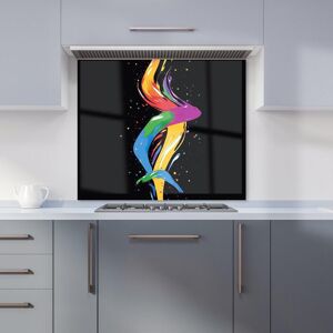 Warren Reed - Designer Vibrant Flow: Abstract Pride Fish Kitchen Splashback in White Size: 900mm x 650mm White 900mm x 650mm Warren Reed - Designer Vibrant Flow: Abstract Pride Fish Kitchen Splashback in White Size: 900mm x 650mm White 900mm x 650mm