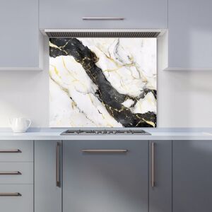 Warren Reed - Designer Flecks Of Gold Marble Effect Kitchen Splashback in White Size: 600mm x 650mm White 600mm x 650mm Warren Reed - Designer Flecks Of Gold Marble Effect Kitchen Splashback in White Size: 600mm x 650mm White 600mm x 650mm