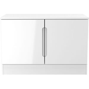 Ready Assembled 2 U Lucca Compact 2 Door TV & Media Unit (Ready Assembled) in White Size: Medium White Medium Ready Assembled 2 U Lucca Compact 2 Door TV & Media Unit (Ready Assembled) in White Size: Medium White Medium