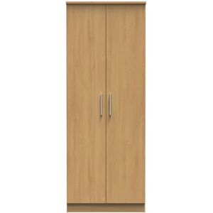 Ready Assembled 2 U Windsor Tall Double Hanging Wardrobe (Ready Assembled) in Light Brown Light Brown Ready Assembled 2 U Windsor Tall Double Hanging Wardrobe (Ready Assembled) in Light Brown Light Brown