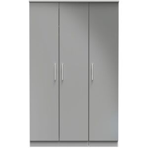 Ready Assembled 2 U Windsor Triple Plain Wardrobe (Ready Assembled) in Grey Grey Ready Assembled 2 U Windsor Triple Plain Wardrobe (Ready Assembled) in Grey Grey