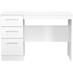 Ready Assembled 2 U Gloucester 3 Drawer Desk (Ready Assembled) in White White Ready Assembled 2 U Gloucester 3 Drawer Desk (Ready Assembled) in White White