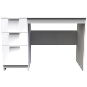 Ready Assembled 2 U Dover 3 Drawer Desk (Ready Assembled) in White White Ready Assembled 2 U Dover 3 Drawer Desk (Ready Assembled) in White White
