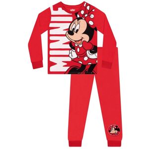 Disney Girl's Minnie Mouse Long Sleeve Pyjamas in Red Size: 4-5 Years Red 4-5 Years Disney Girl's Minnie Mouse Long Sleeve Pyjamas in Red Size: 4-5 Years Red 4-5 Years
