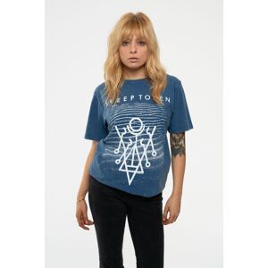Sleep Token Give Logo Limited Edition 999 Only Premium Wash T-Shirt in Blue Size: Small Blue S Sleep Token Give Logo Limited Edition 999 Only Premium Wash T-Shirt in Blue Size: Small Blue S
