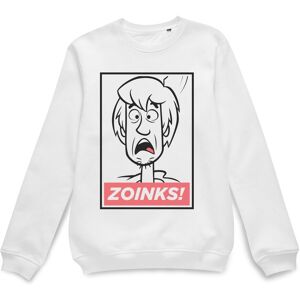 Scooby Doo Official Zoinks Sweatshirt - White Size: 2XL White 2XL Scooby Doo Official Zoinks Sweatshirt - White Size: 2XL White 2XL