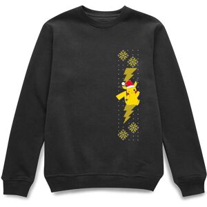 Pokemon Official Pikachu Christmas Wave Sweatshirt - Black Size: Small Black S Pokemon Official Pikachu Christmas Wave Sweatshirt - Black Size: Small Black S