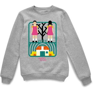 Squid Game Official Doll Sweatshirt - Grey Size: Small Grey S Squid Game Official Doll Sweatshirt - Grey Size: Small Grey S