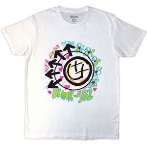 Blink 182 Crayon Band Logo T-Shirt in White Size: Medium White M Blink 182 Crayon Band Logo T-Shirt in White Size: Medium White M
