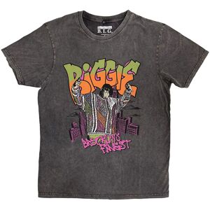 Biggie Smalls Cartoon Graffiti Stone Wash T-Shirt in Grey Size: XL Grey XL Biggie Smalls Cartoon Graffiti Stone Wash T-Shirt in Grey Size: XL Grey XL
