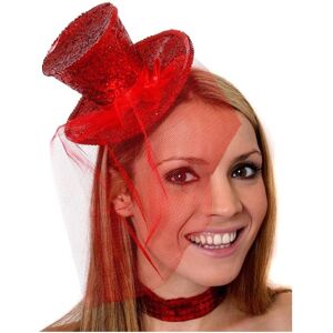 I Love Fancy Dress Women's Mini Red Glitter Fascinator Top Hat Size: 12 Pack Red 12 Pack I Love Fancy Dress Women's Mini Red Glitter Fascinator Top Hat Size: 12 Pack Red 12 Pack