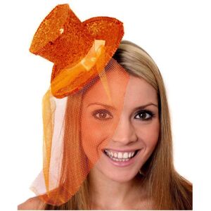 I Love Fancy Dress Women's Mini Orange Glitter Fascinator Top Hat Size: 12 Pack Orange 12 Pack I Love Fancy Dress Women's Mini Orange Glitter Fascinator Top Hat Size: 12 Pack Orange 12 Pack