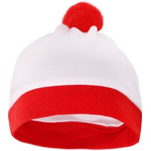I Love Fancy Dress White Bobble Hat with Red Pom Pom Size: 6 Pack Multicolor 6 Pack I Love Fancy Dress White Bobble Hat with Red Pom Pom Size: 6 Pack Multicolor 6 Pack