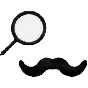 I Love Fancy Dress Men's Monocle & Stick on Tash Set in Black Size: 3 Pack Black 3 Pack I Love Fancy Dress Men's Monocle & Stick on Tash Set in Black Size: 3 Pack Black 3 Pack