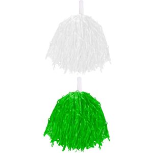 I Love Fancy Dress Green & White Lightweight Pom Poms Size: 12 Pack Multicolor 12 Pack I Love Fancy Dress Green & White Lightweight Pom Poms Size: 12 Pack Multicolor 12 Pack
