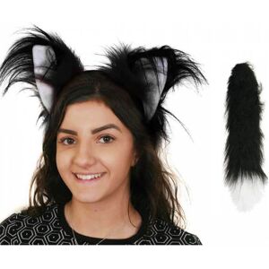 I Love Fancy Dress Cat Set - Black Ears & Thick Tail Size: 24 Pack Black 24 Pack I Love Fancy Dress Cat Set - Black Ears & Thick Tail Size: 24 Pack Black 24 Pack