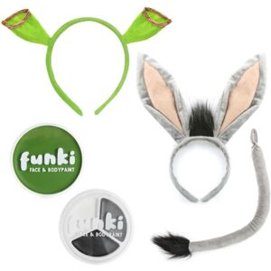 I Love Fancy Dress Green Ogre & Donkey Accessory Set Multicolor I Love Fancy Dress Green Ogre & Donkey Accessory Set Multicolor