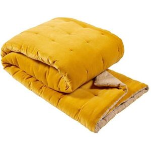 CHRISTY 'Jaipur' Quilted Velvet Throws in Yellow Size: 140 cm x 200 cm Yellow 140 cm x 200 cm CHRISTY 'Jaipur' Quilted Velvet Throws in Yellow Size: 140 cm x 200 cm Yellow 140 cm x 200 cm