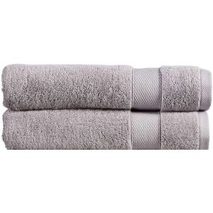 CHRISTY 'Refresh' 100% Cotton Lightweight Bath Towels Set of 2 in Grey Grey CHRISTY 'Refresh' 100% Cotton Lightweight Bath Towels Set of 2 in Grey Grey